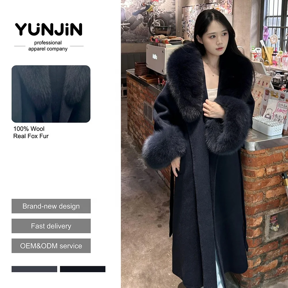 New Desiger Women's Double-Faced Wool Cashmere Winter Coat