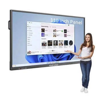 interactive panel display 65 inch OPS Infrared Touch flat panel Anti-glare 4K electronic smart classroom interactive  for school