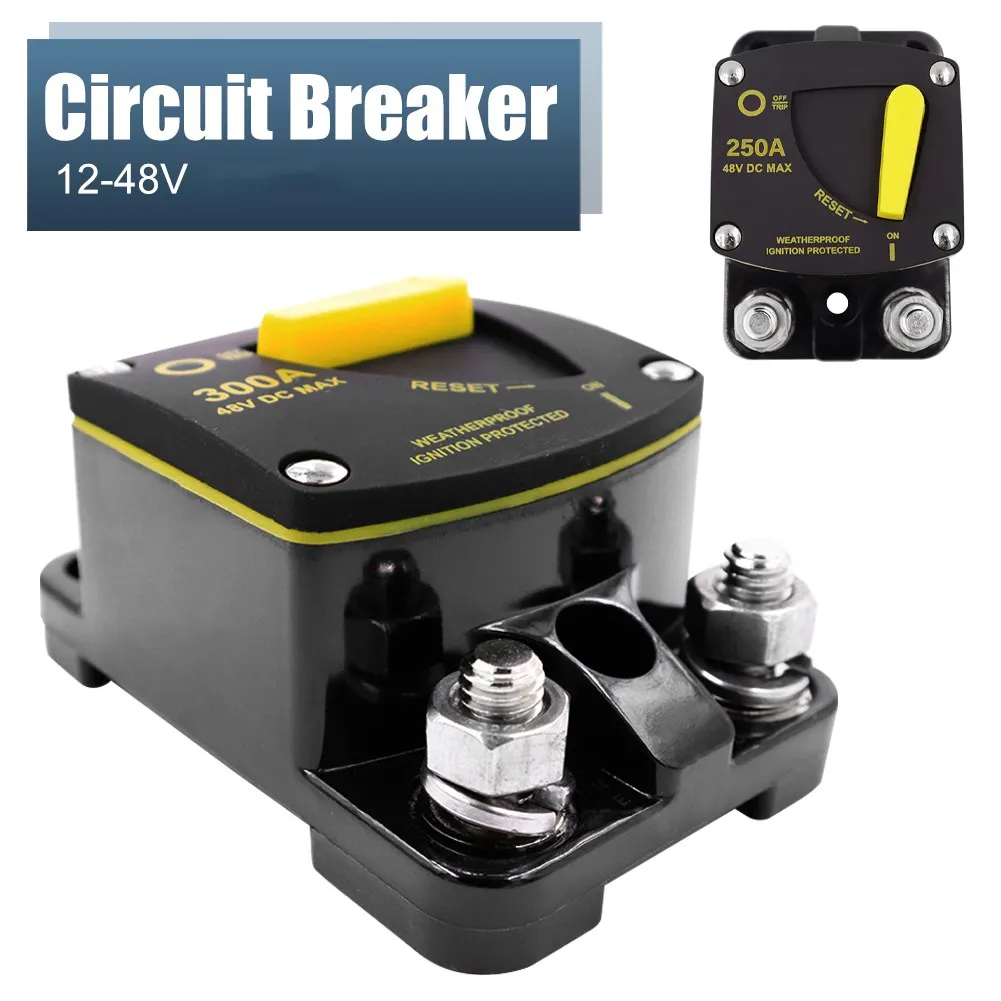 A Volt Dc Self Recovery Circuit Breaker With Manual Reset Button For Automotive Rv