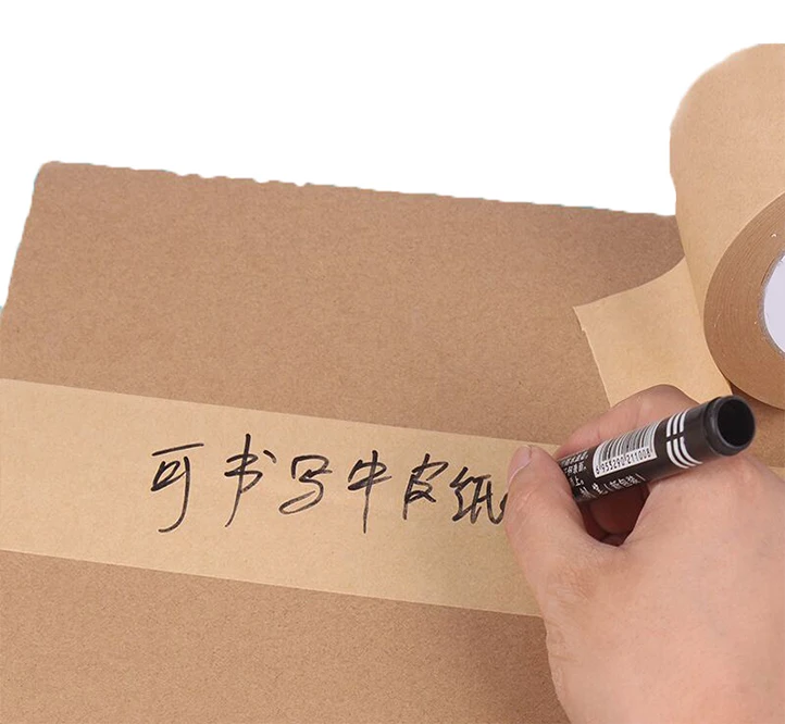 Free Sample Eco Friendly Brown Kraft Paper Packing Tape Custom