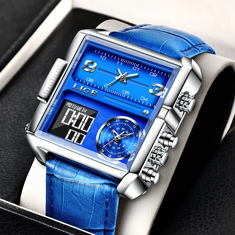 2021 Lige Sports Watches Men Brand Waterproof Wristwatch Men Quartz