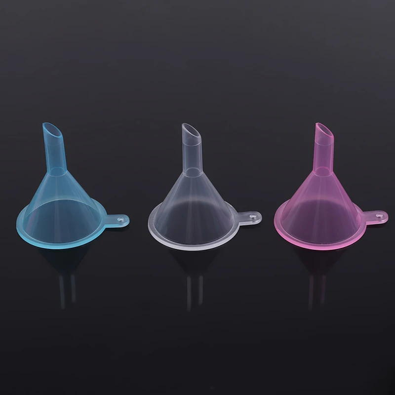 10pcs/set Mini Small Plastic Funnel For Perfume Liquid Oil Electronic Cigarette Vape