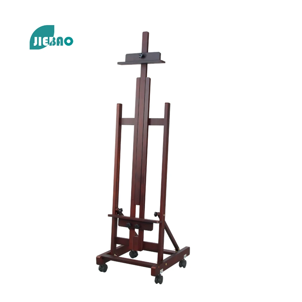 Оптовая продажа профессиональных высококачественных мастерских студийных напольных стоек для французского рисования Деревянные Художественные мольберты для рисования