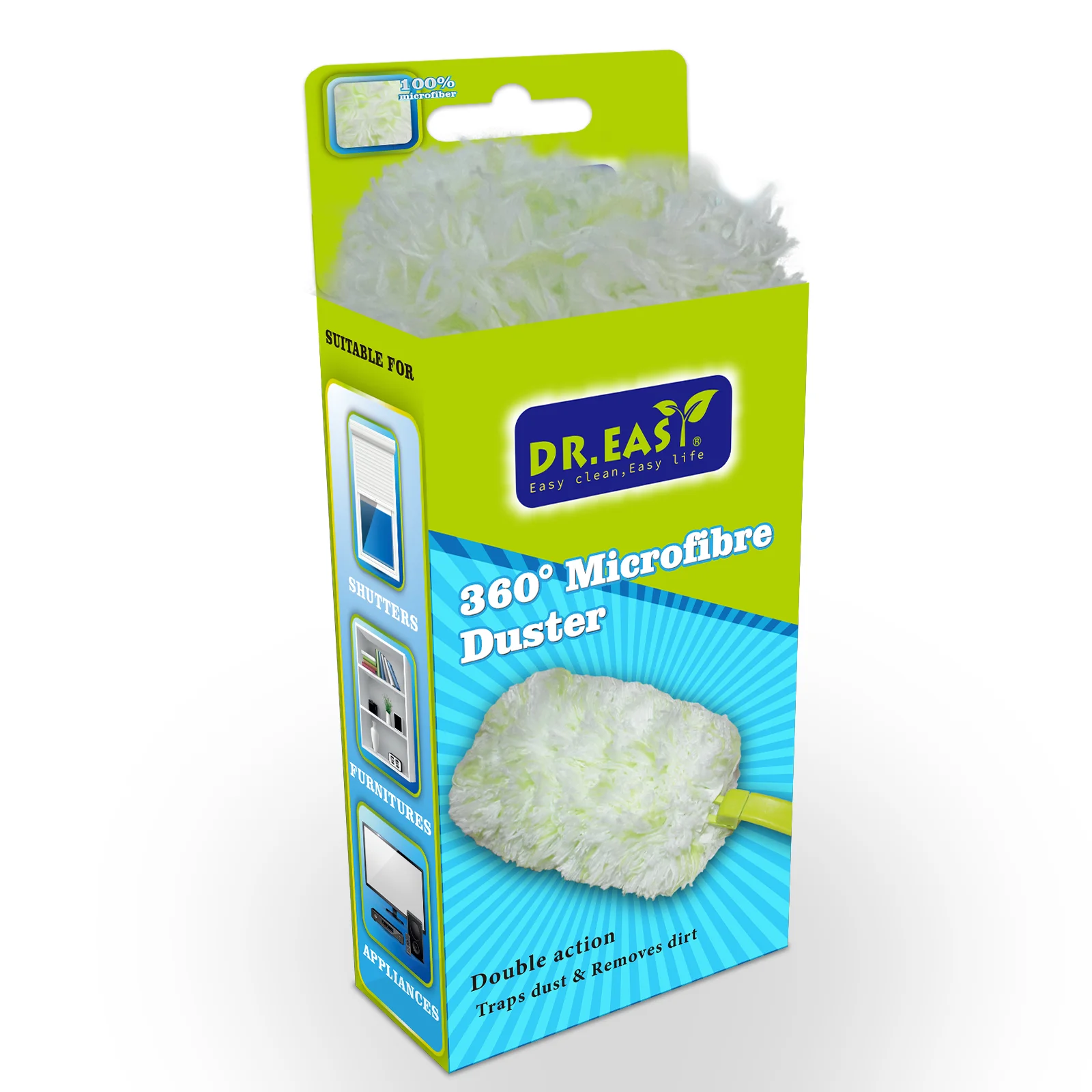 Mini Foldable Microfiber Duster Electrostatic Dedusting Feather Duster