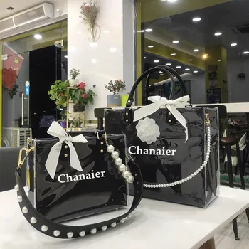 Transparent Tote Bags For Women Summer Fashion Acrylic Handbags Designer Hand Bag 2021 Lady PVC Jelly Bags