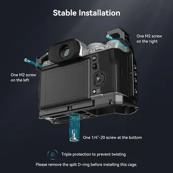 SmallRig X-T5 Camera Full Cage for FUJIFILM, Aluminum Alloy Camera Rig for Fujifilm XT5 With Shutter Button, Built-in QD Port detail image
