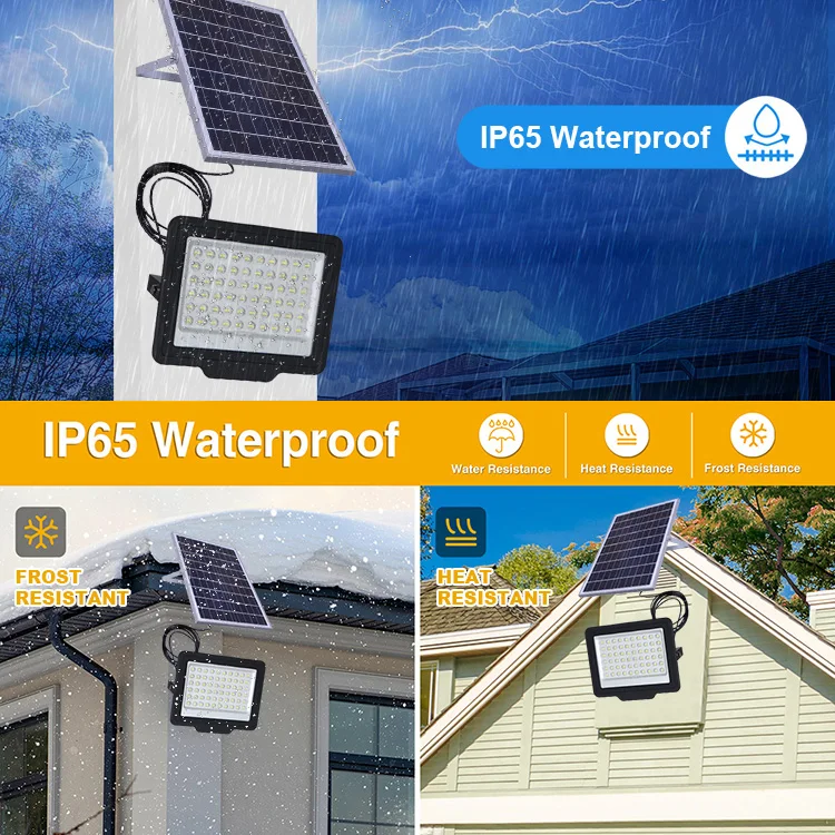 KCD Garden Portable High Power Motion Sensor 100w 300w 400w 500w Waterproof LED Floodlight Solar Flood Lights 1000w Outdoor