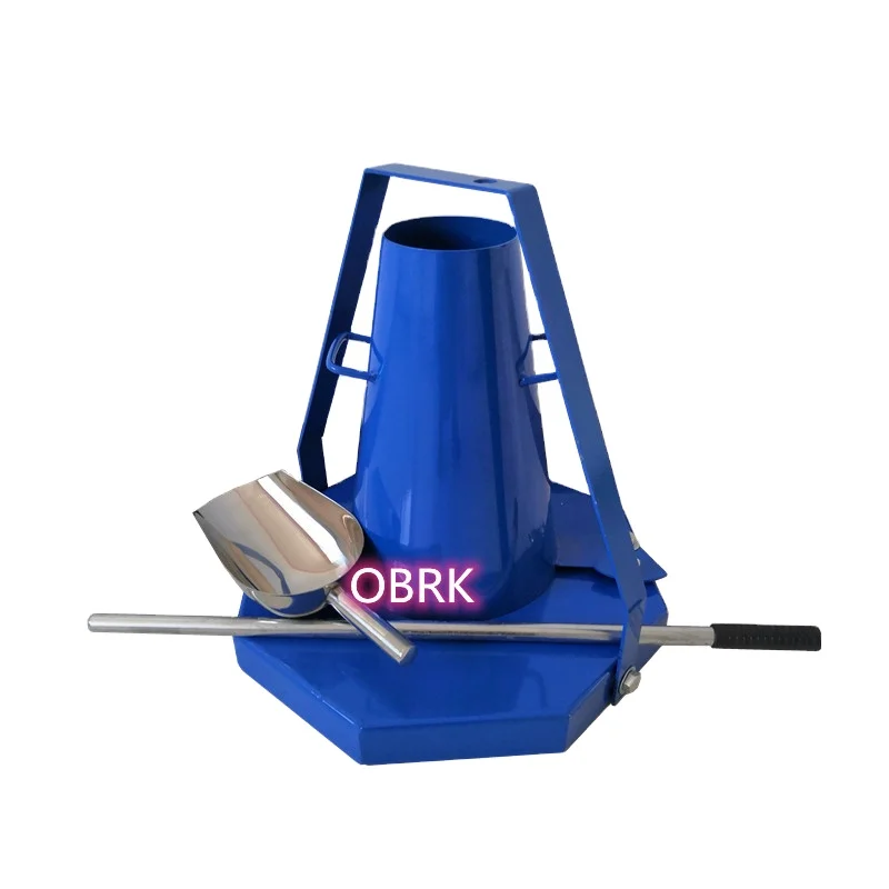Stainless Steel Concrete Slump Cone Set Slump Cone Test Apparatus With Scoop (Punching Press)