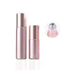 Solid Rose Gold+Transparent Support Steel Ball