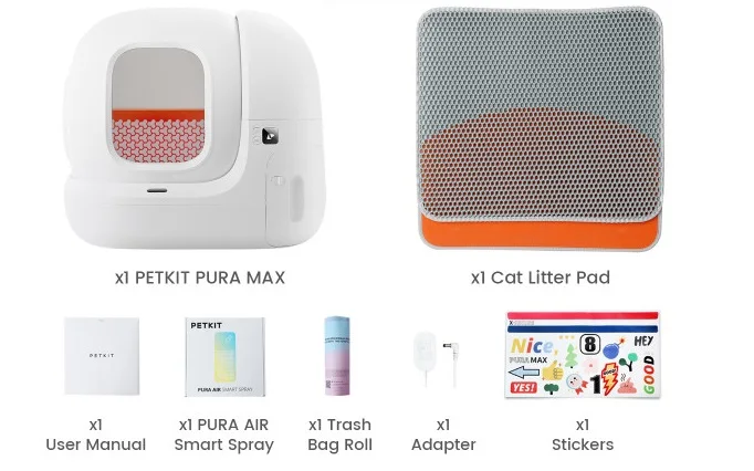 Petkit Smart Three Brothers Automatic Cat Litter Box Toilet Max ...