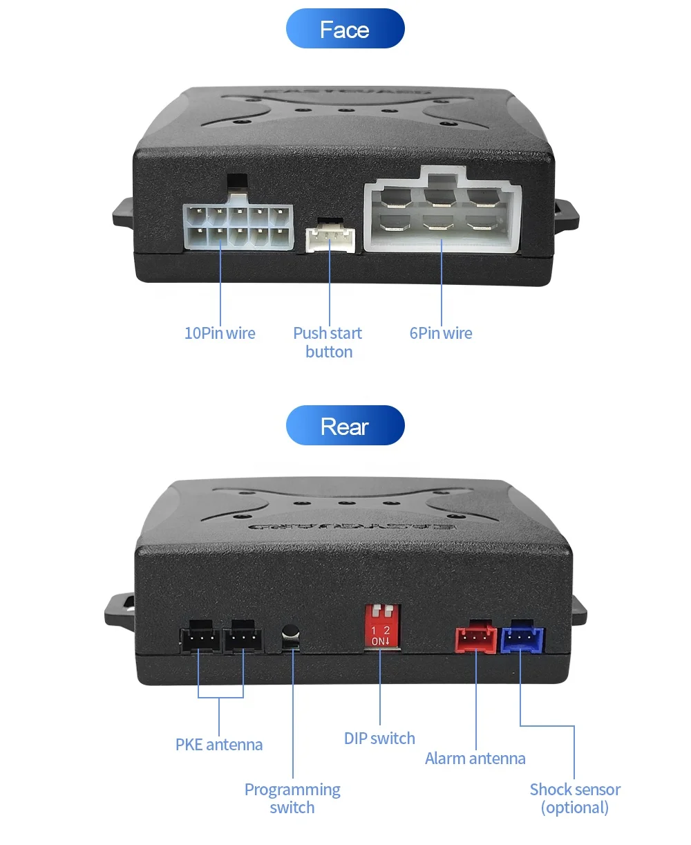 EASYGUARD Auto-Alarm Mit App-Steuerung - Fernstart, Keyless Go Für 12V Fahrzeuge