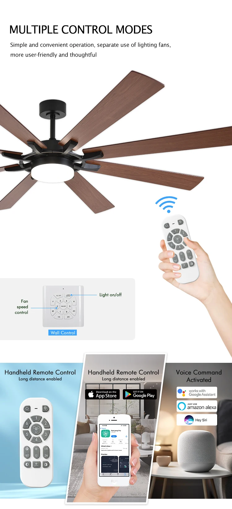 Volume Ceiling Fan, INCH, APP, CONTROL, LED - detail 8