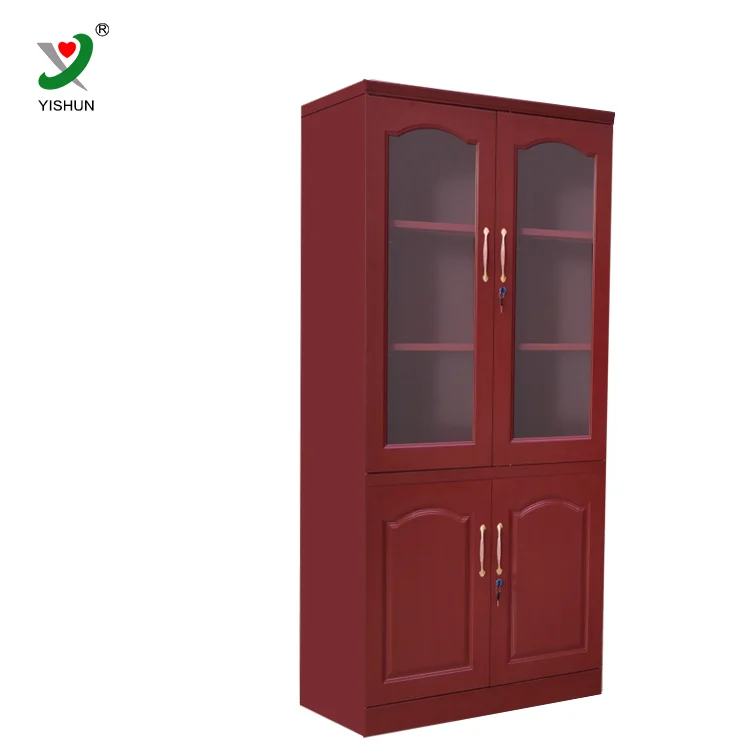 School office iron cupboard furniture tall storage cabinets with doors
