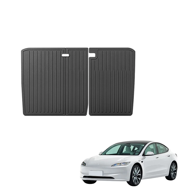 Tesla Model 3 aksesuarlari uchun avto orqa o'rindiqli mat TPE suvga chidamli orqa o'rindiqli to'plam o'rindiqli shikastlanishdan himoya qiluvchi ichki aksesuar