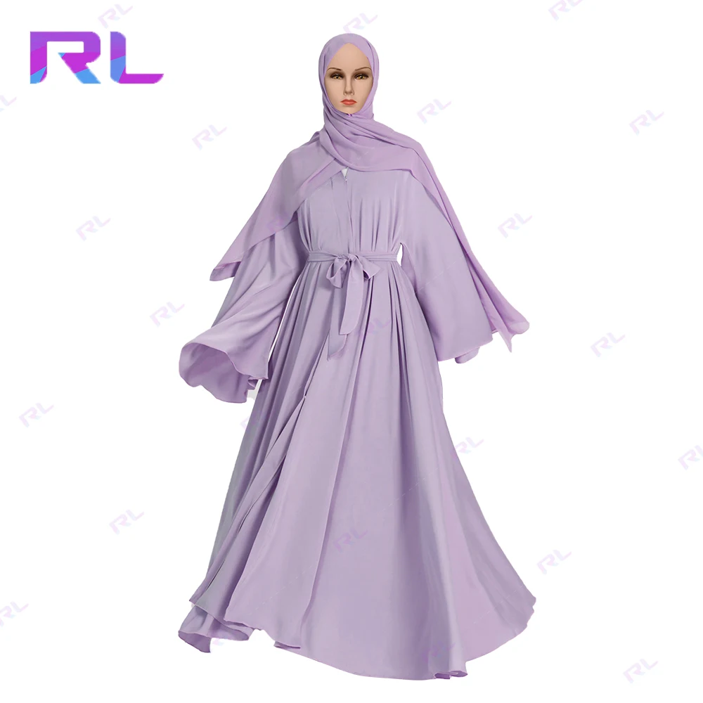 Designer Silk Abaya Dress - Elegant Modest Dress with Crystal Embroidery