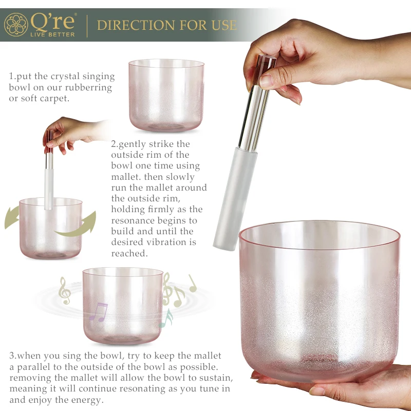 Double Chalice Sound Bowls - Clear Quartz Crystal Grails