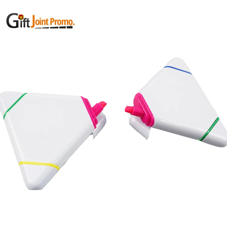 Promotional Custom LOGO 3 Colors Triangle Highlighter