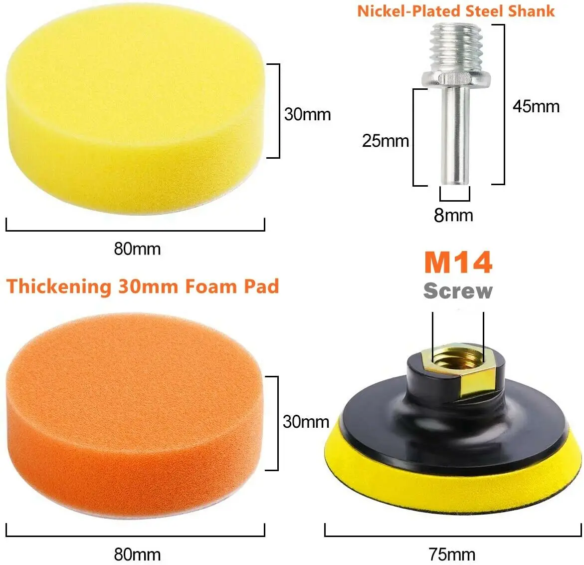 3 шт., полировальный полировщик для автомобиля
