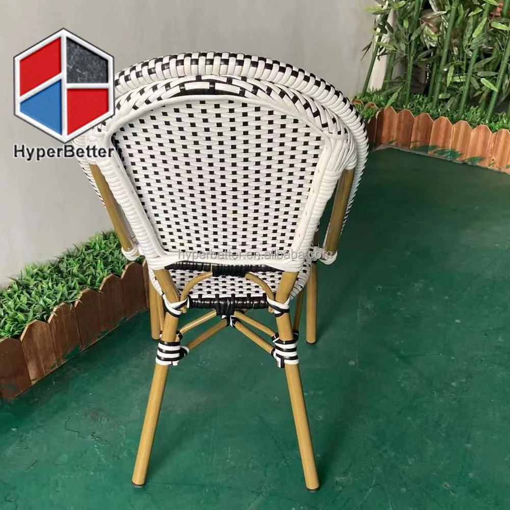 Black And White Pe Rattan Bar Stools Buy Black And White Pe Rattan