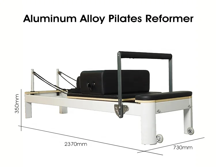 Gym Reformer Pilates Aluminum Machine Durable Metal Reformer Home Springs De Aluminio Bed White