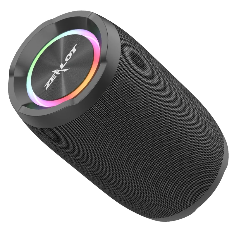 IP67 Waterproof LED Lighting Unique Design 10W Wireless Speakers Music Box New Bluetooth Speaker Zealot S49