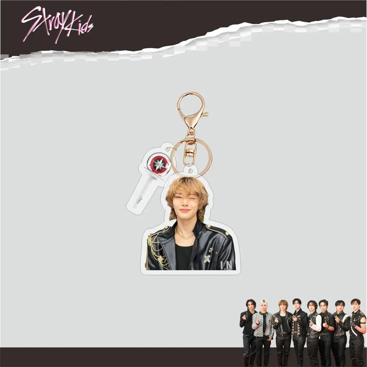 KPOP Idol Group Cute Cartoon Stray Kids SKZ Keyring