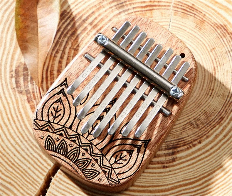 Factory Wholesale Mini Kalimba 8 Key Pocket Kalimba