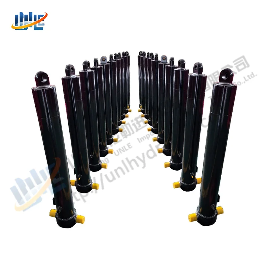 High Quality 15 Ton Trunnion Type Double Acting Tipper Telescopic Hydraulic Cylinder Jacks for  Tipper Trailers