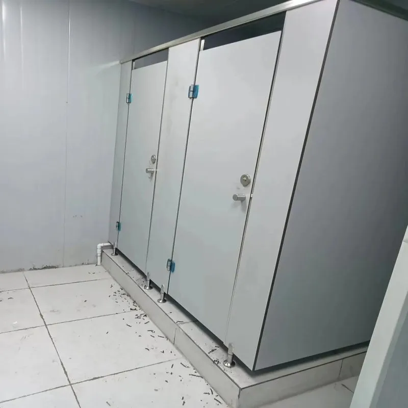 Moistureproof 12mm HPL Sheet Toilet Cubicle Partition Integral Building Partition Wall Shower Cubicle for Gym