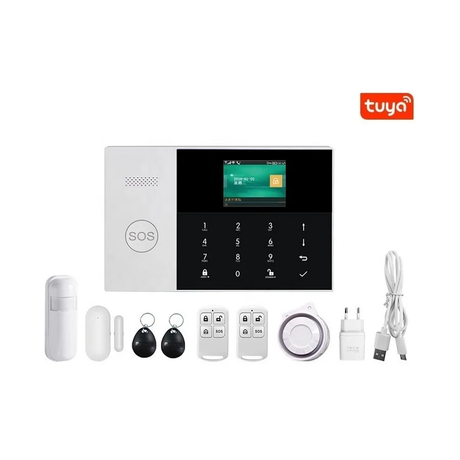 Lda Tuya WiFi GSM Alarm Security System Temperature Humidity