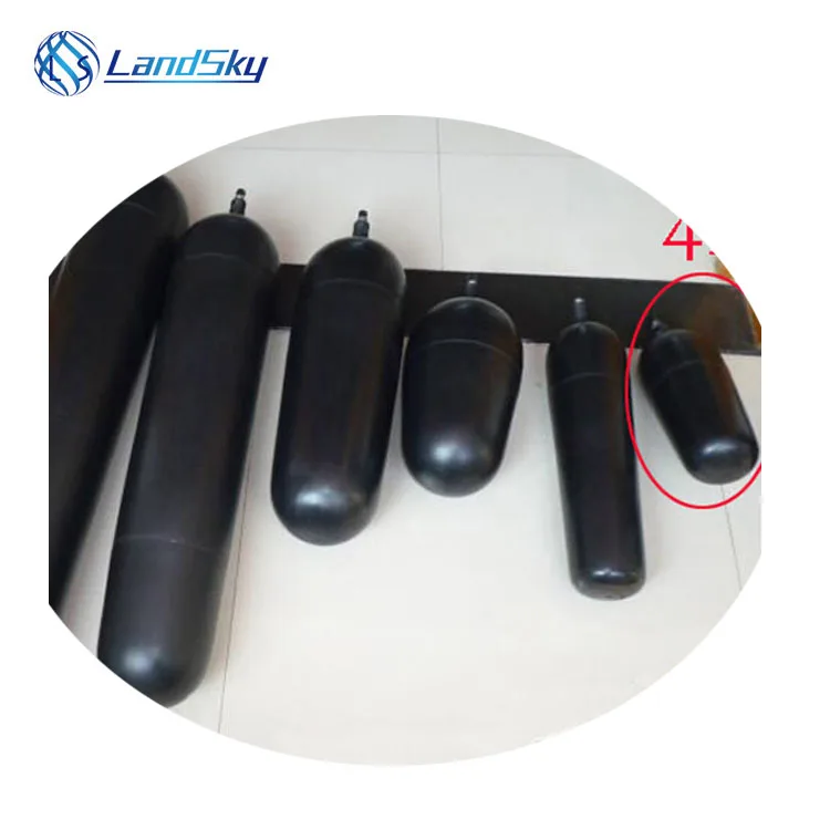 High Quality Nitrogen Accumulator  Bladder NXQA- 1.6L/31.5-L-Y   Nitrogen Charging Valve Schrader Nitroge