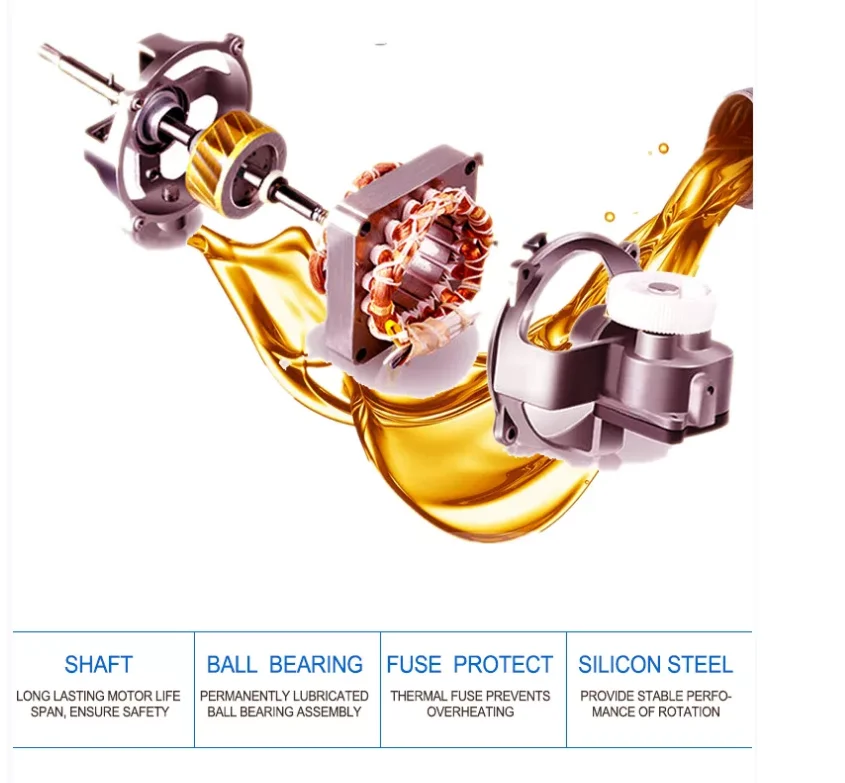 Cooling Industrial Stand Fan, 650mm, ORL, Wall - detail 16