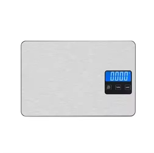 balance de cuisine électronique numérique étanche de 5 kg/1 g en acier inoxydable avec affichage LCD rétroéclairé, OEM et ODM pris en charge
