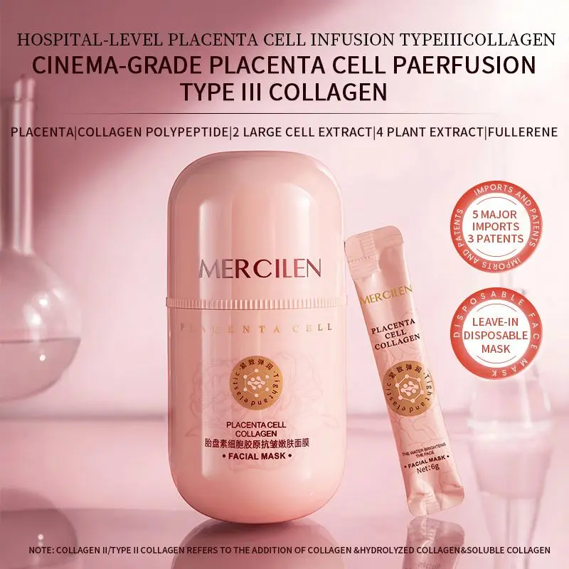 MERCILEN Face Mask with Hyaluronic Acid & Collagen - Anti-Wrinkle