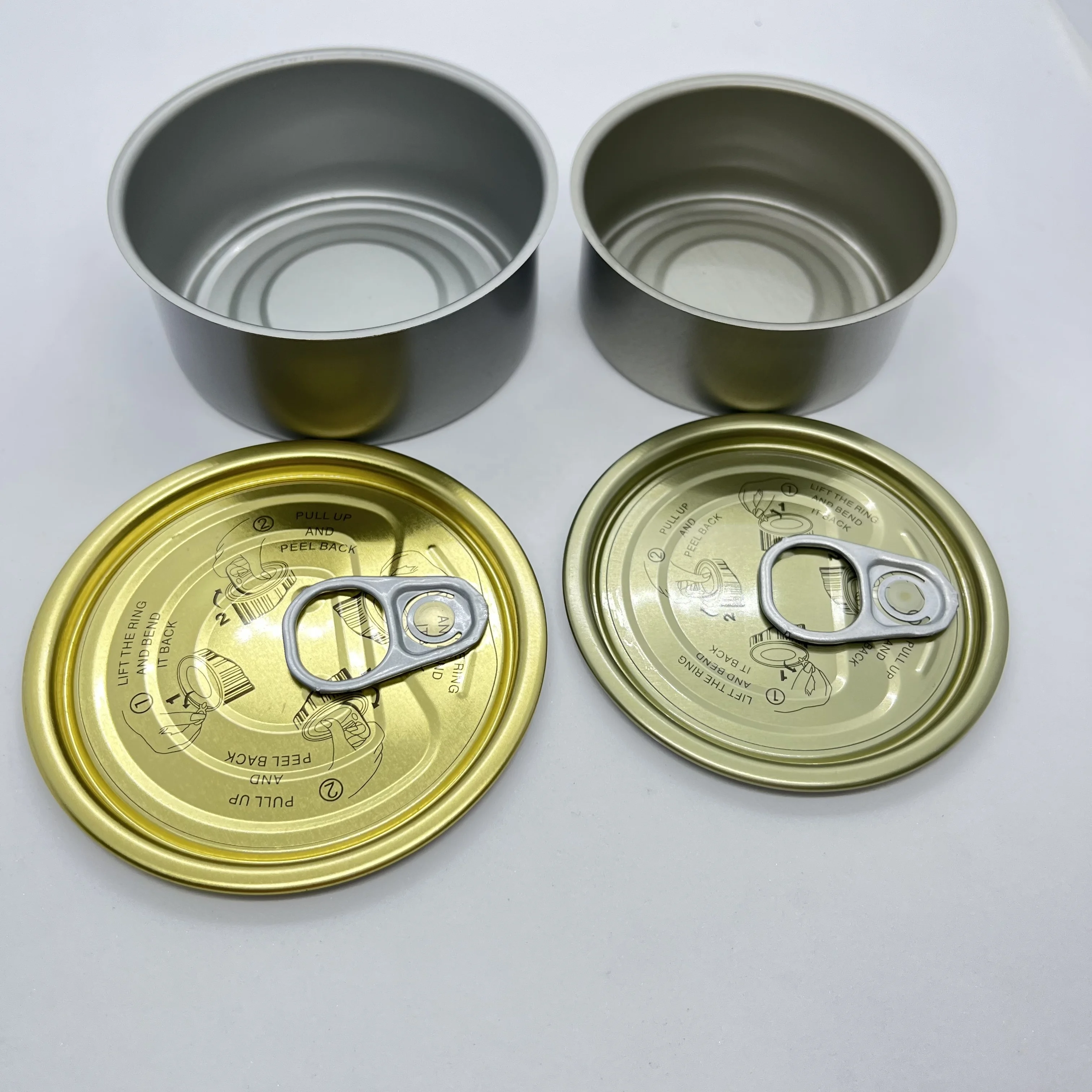 Ring Pull Tin Cans for Canning Fish/Pet Food /Meat /Chicken /Pork