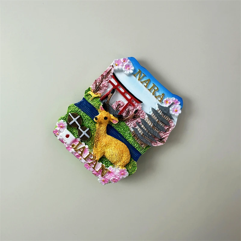 Magnete Frigorifero Nara Giappone 3D - Souvenir Di Viaggio, Regalo Decorativo Per Casa E Cucina (6x6 Cm) - 5