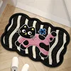 Sally hemp rubber sole - irregular wave cat pink