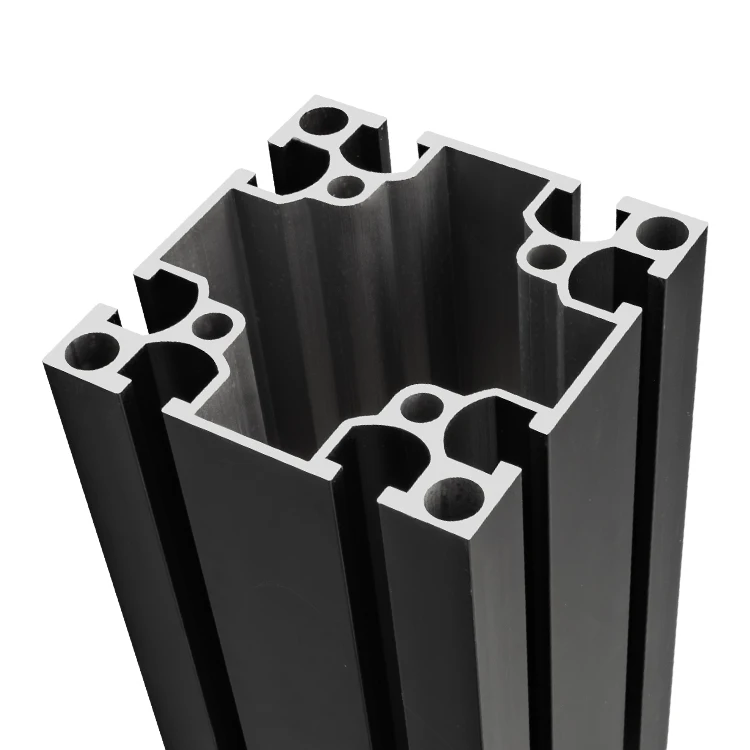 product 8080 t slot  black automation equipment rackaluminium profile extrusion aluminium profile industria profile for workbench289-6
