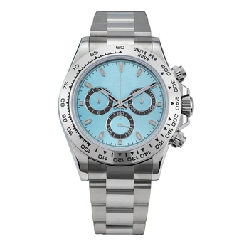 Factory price low moq custom logo luxury Chronograph Panda eyes 7750 automatic mechanical 904 stainless steel watch men for sale