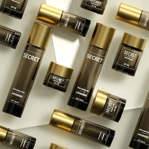 Simple Slender Shape, Thick Bottom and High Weight Glass Bottle Packaging 20g 30g 50g Used for Cream and Lotion Packaging