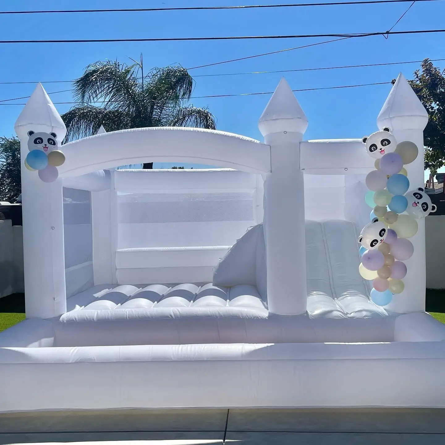 Thl Commercial Toboggan Inflables Bouncy Castle Combo Jumping Wedding ...