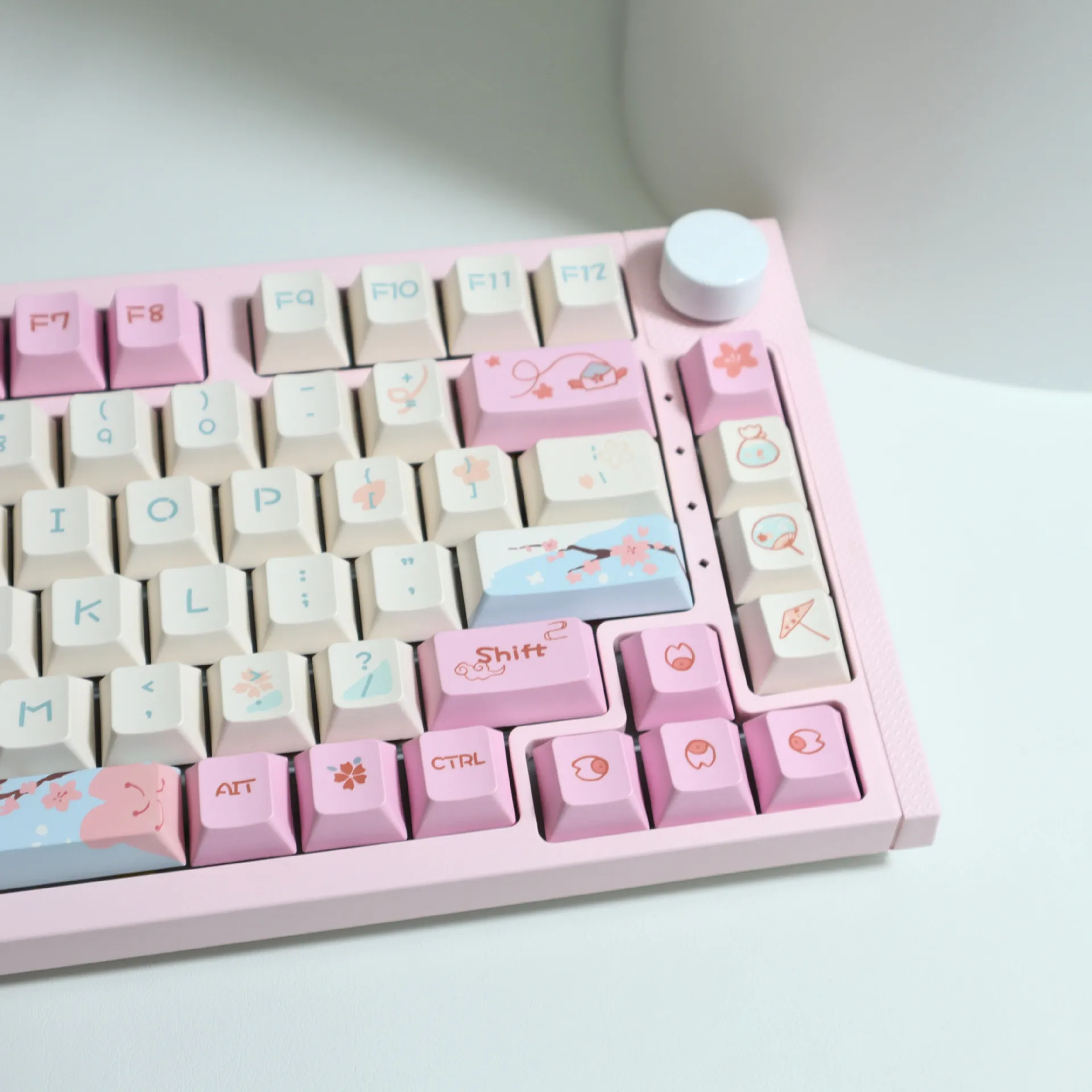 Hzgamer 133 Keys Cherry Blossom Keycaps Cherry Profile Keycaps ...