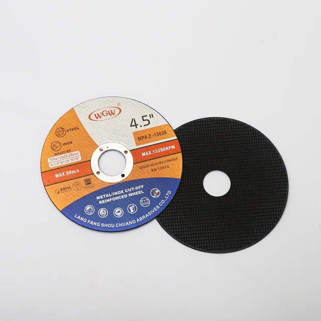 Good Stability 125x1.6x22.23mm Aluminum Oxide Cutting Wheels Cutting Discs For Steel Pipe