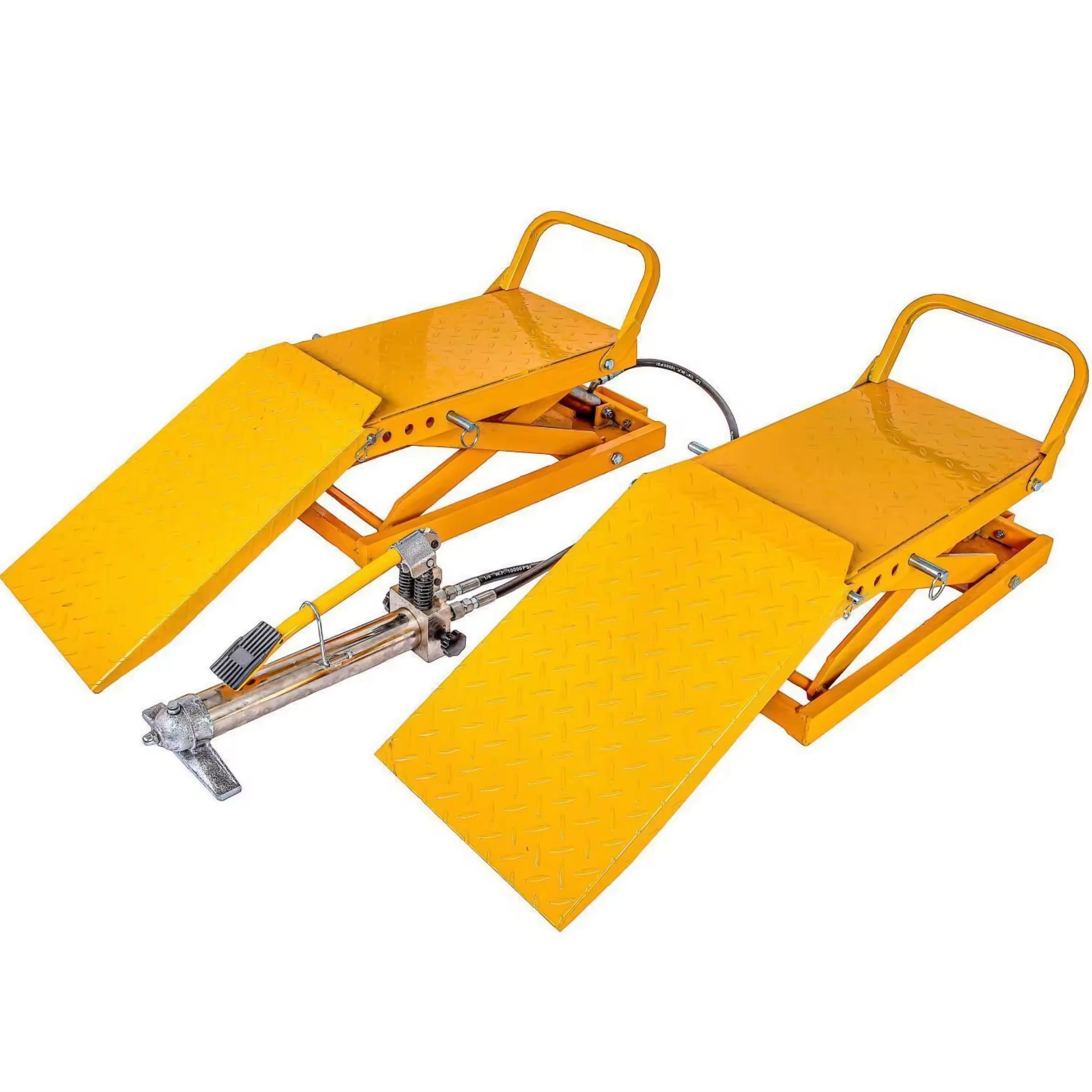 OEM Manufacturer 2T Portable Hydraulic Car Service Ramp Scissor Lift