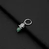 E008-Dark Green2 (One no ear hole earring)