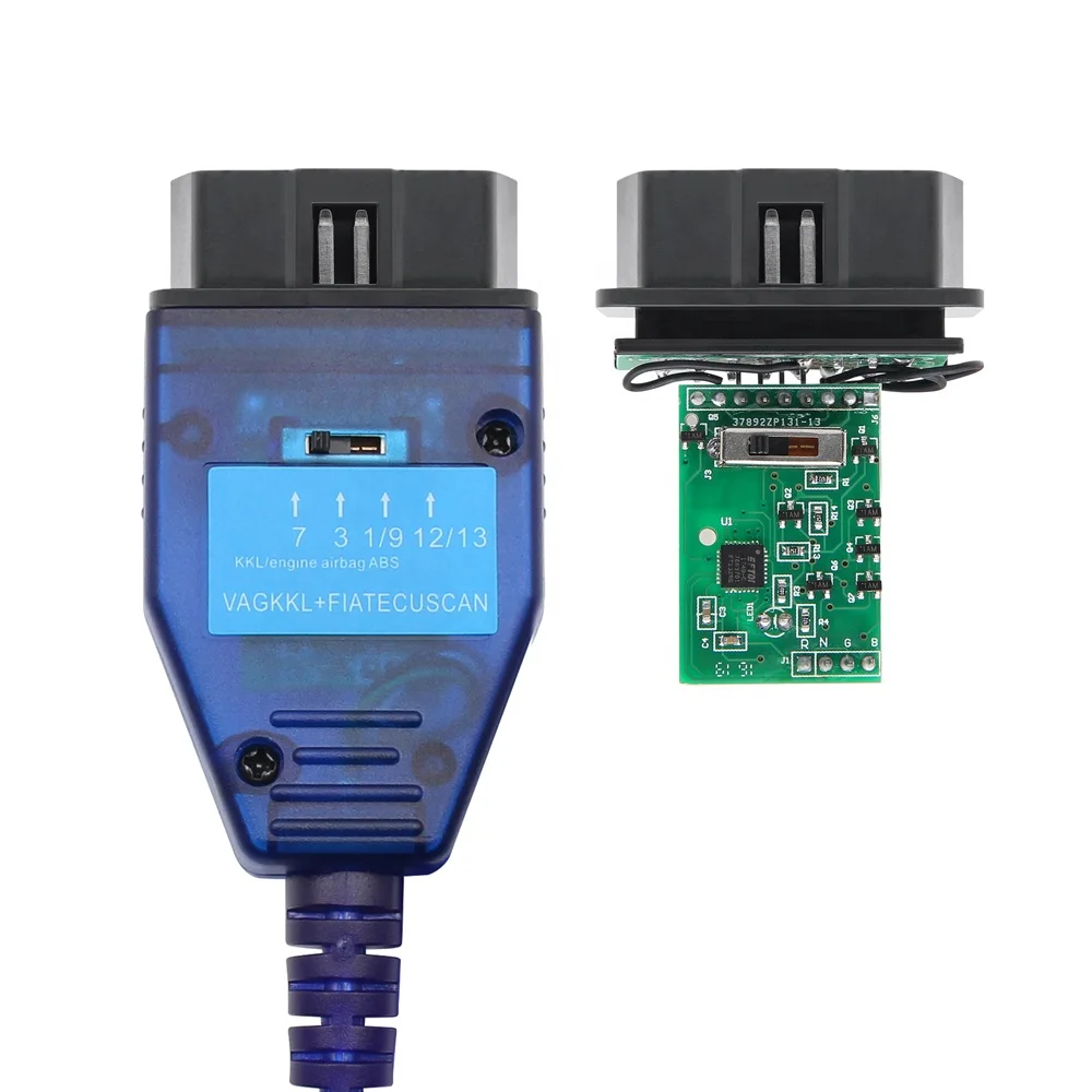 FTDI FT232RQ VAG KKL FIATECUSCAN for Fiat 4 Ways Switch Chip OBD2 Car Diagnostic Cable for VAG KKL 409 USB Interface