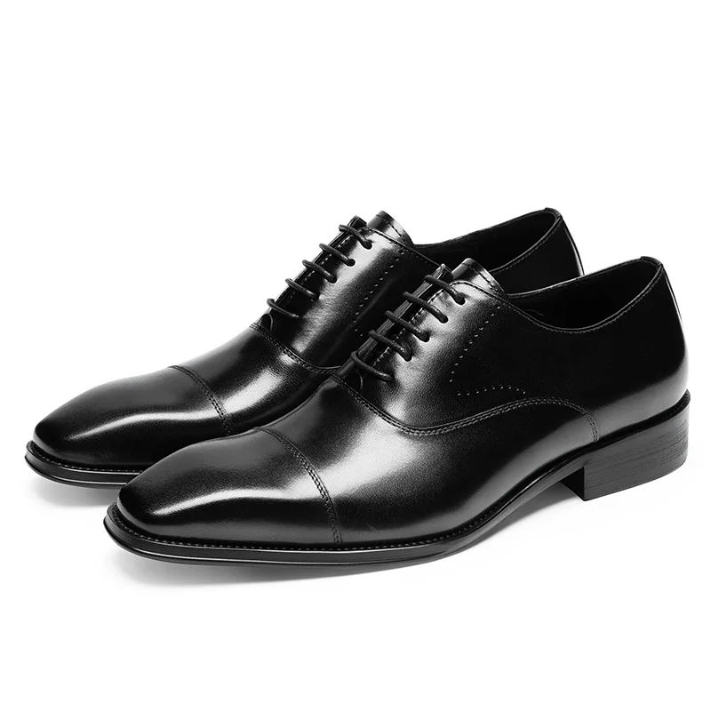 Up-4449r Male Office Wedding Flat Footwear Luxury Oxford Leather