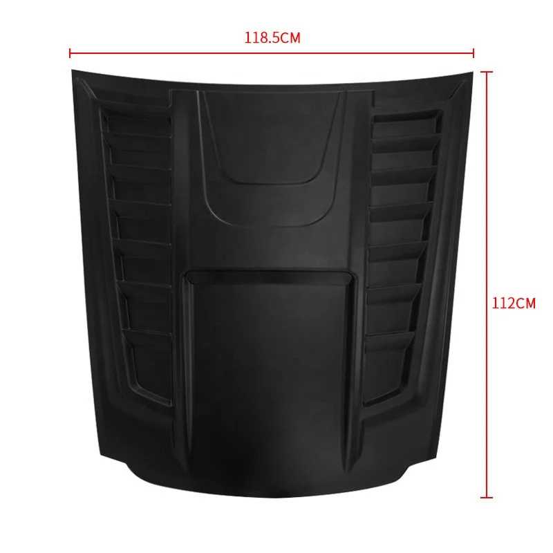 YCSUNZ 2021 Hilux Revo Black  Front Bonnet Hood Scoop Vent Cover for Toyota Hilux 2022 2023 Accessories