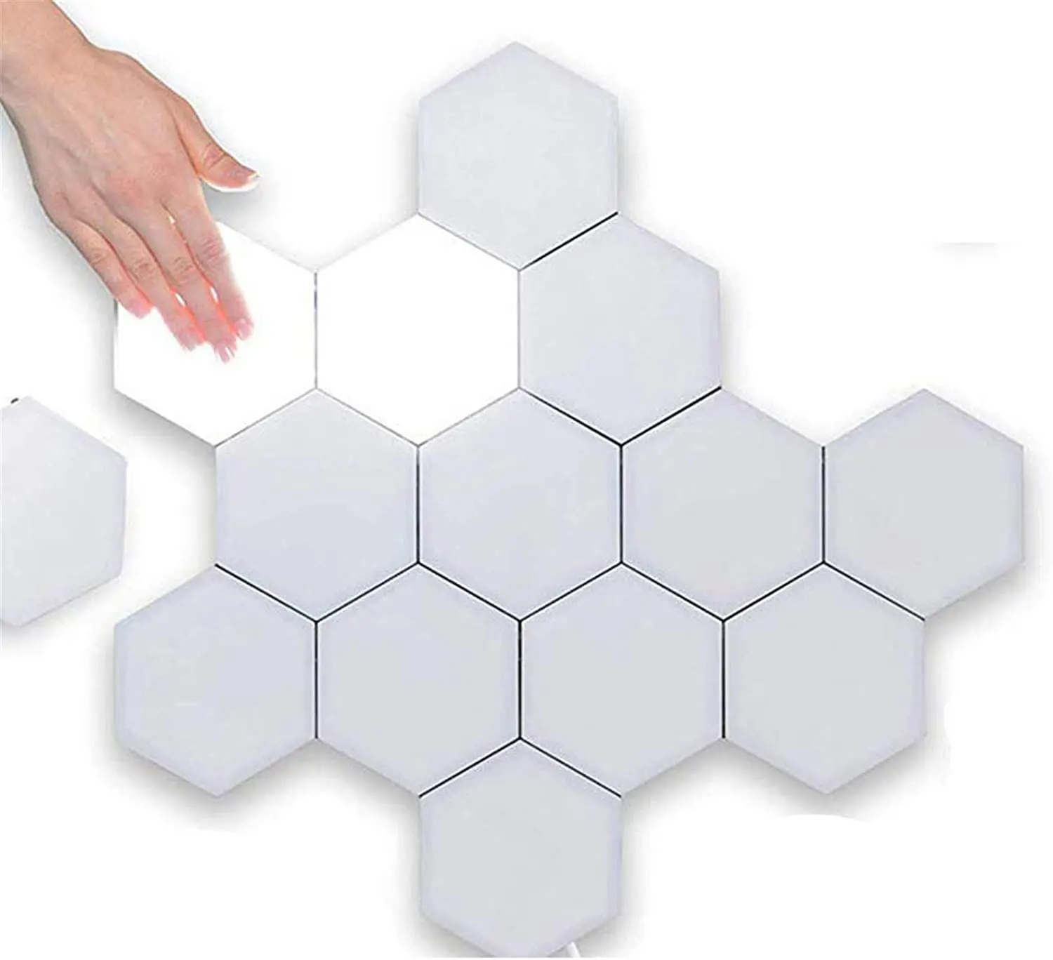DIY LED Magnetic Touch Lamp Hexagon Led Light for Ceiling From m.alibaba.com