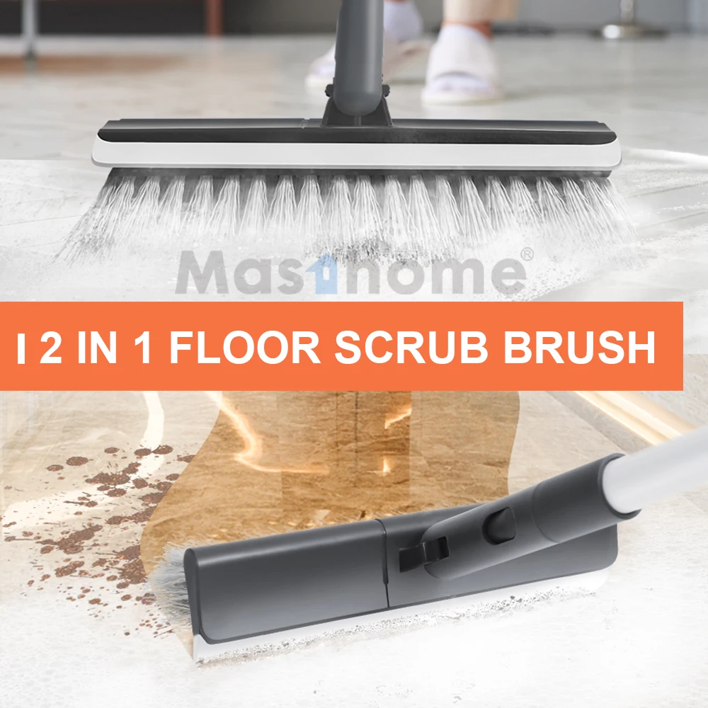 Masthome Magic Pp Two Head Silicone Water Squeeze and Floor Sweeper Super Home Cleaning Broom